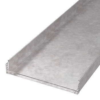 PR16.1223 лоток неперфорированный Стандарт HDZ 600х100х3000 (1,0 мм) (6 м/уп) Промрукав