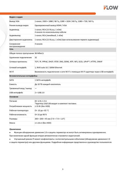 F-HR-2048 (Аналог DS-H104UA(C)) 4-х канальный гибридный HD-TVI регистратор c технологией SharpSense и AoC iFlow