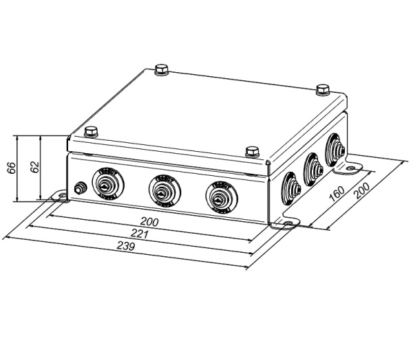 КМ-О (32к)-IP-55-2020  коробка монтажная огнестойкая