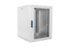 ШРН-12.650 Шкаф настенный 12U 600x650мм дверь стекло, серый