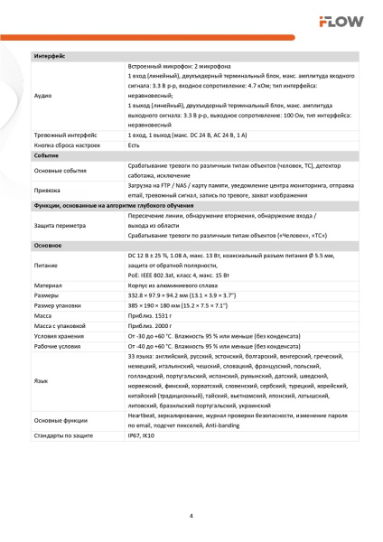 F-IC-2622C2MSZ4(2.8-12mm) 2Мп уличная цилиндрическая IP-камера c гибридной Smart подсветкой до 60м  и технологией SharpSense