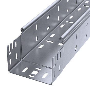 PR16.13597 лоток перфорированный Профи INOX (AISI 316) 100х80х6000 (1,5 мм) (12 м/уп) Промрукав