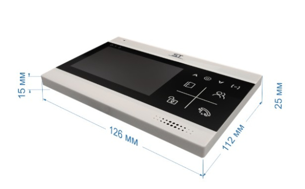 ST-M102/4 (S) ЧЕРНЫЙ (версия 2) монитор домофона Space Technology