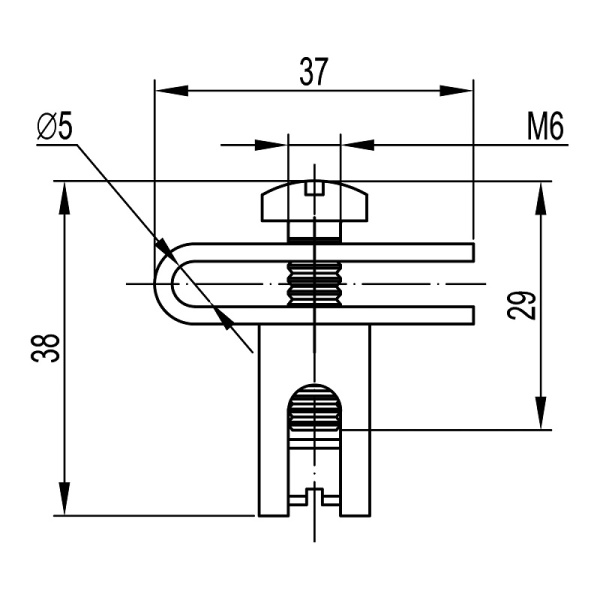 FC37303 Усиленная клемма заземления для проволочного лотка DKC