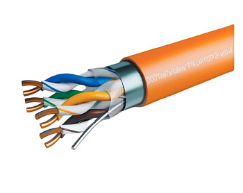 221-002 PTK-LAN F/UTP cat 5e 4х2х0,51 ZH нг(А)-HF кабель связи симметричный, для структурированныx сетей, внутренней прокладки (305м) ПожТехКабель