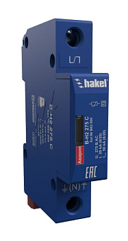 В02000 УЗИП БЛИЦ В-Н2 275 С/1+0, класс II, стойкость 50 кА (8/20) Устройство защиты от импульсных перенапряжений ХАКЕЛЬ