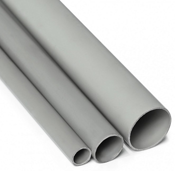 712-002  Труба глад. самозатух. ТГЛ СЗ ПВХ 20мм 3 м. Цвет серый (Упаковка 156 м) ПожТехКабель