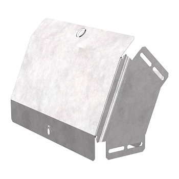 PR16.0560 Угол вертикальный внешний 45 градусов с крышкой Стандарт 300х100 Промрукав