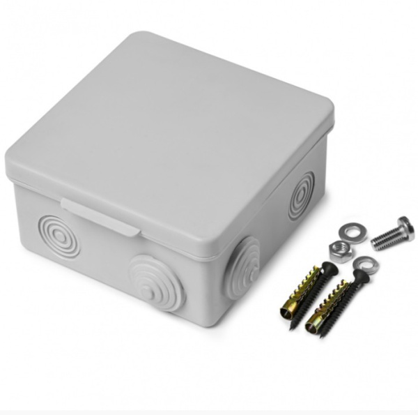 071-006 Коробка монтажная огнестойкая пластиковая герметичная КМОПГ (6к х10 мм) 100х100х50 IP54 ПожТехКабель