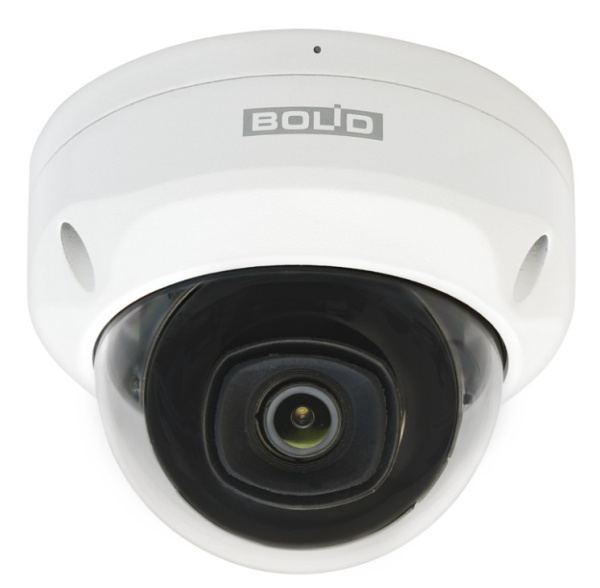 VCI–222 купольная антивандальная уличная всепогодная IP-камера видеонаблюдения с встроенным микрофоном Болид