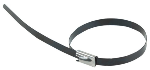 Хомут стальной 4.6х200 мм REXANT, 07-0208-100 (100шт/уп)