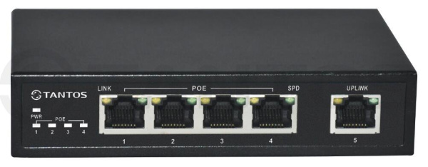 TSn-4P5G 5-портовый POE-коммутатор Tantos