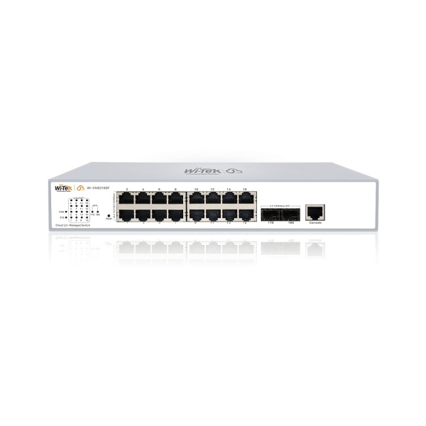 WI-CMS318GF коммутатор управляемый L2, порты 16 100/1000Base-TX  + 2 SFP, Wi-Tek