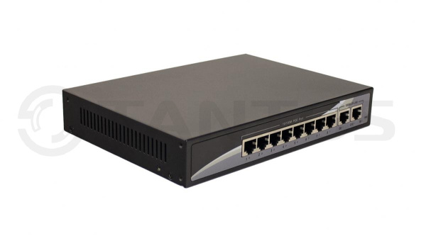 TSn-8P10V 10-ти портовый POE-коммутатор Tantos