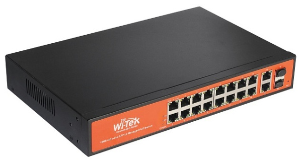 WI-PMS320GF управляемый гигабитный L2 коммутатор с функцией PoE Wi-Tek