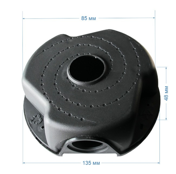 WL-KM1001 ГАЛАКТИКА (ЧЕРНАЯ) универсальная монтажная коробка для видеокамер охранного наблюдения Space Technology
