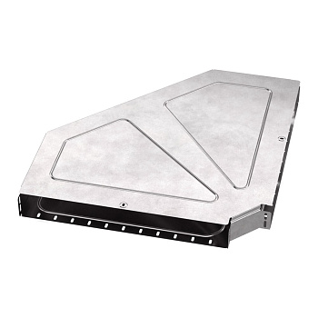 PR16.0629 Угол горизонтальный 90 градусов с крышкой Стандарт 600х80 Промрукав