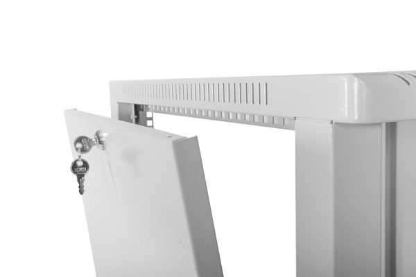 ШРН-12.650 Шкаф настенный 12U 600x650мм дверь стекло, серый