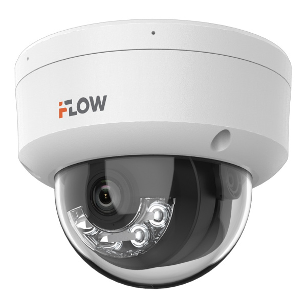 F-IC-1422CM(4mm) (Аналог DS-I252M(B)(4 mm)) 2Мп уличная купольная IP-камера с гибридной Smart-подсветкой и встроенным микрофоном iFlow