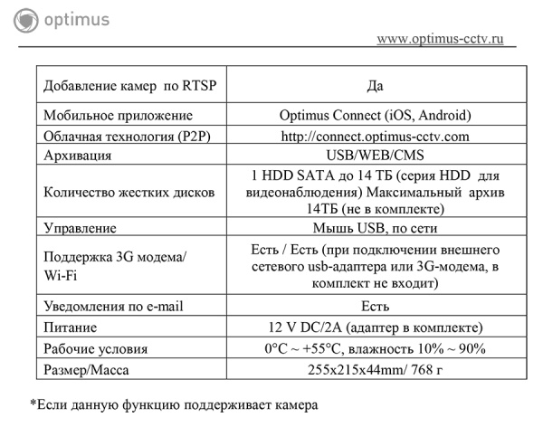 AHDR-4008_V.1 цифровой гибридный видеорегистратор 8-канальный Optimus