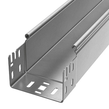 PR16.14017 лоток неперфорированный Профи INOX (AISI 304) 100х80х6000 (1,0 мм) (12 м/уп) Промрукав