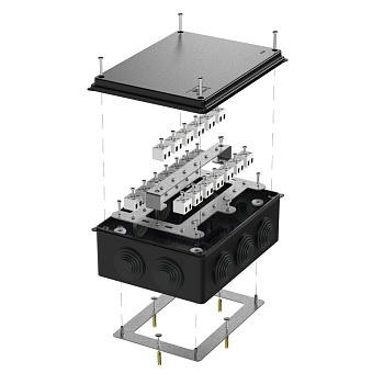 40-0320-9005-FR2.5-40 коробка огнестойкая для о/п 40-0320-FR2.5-40 Е15-Е120 RAL9005 200х150х75 (5 шт/кор) Промрукав
