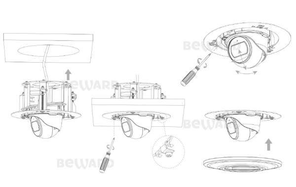 SV3212DBS уличная купольная IP камера видеонаблюдения с встроенным микрофоном Beward
