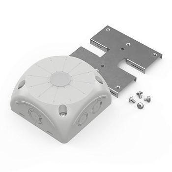 60-0500-П Коробка распределительная 60-0500-П для видеокамер двухкомпонентная безгалогенная (HF) серая 100х100х50 с пластиной монтажной Промрукав