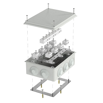 40-0320-7035-FR10.0-28 коробка огнестойкая для о/п 40-0320-FR10.0-28 Е15-Е120 RAL7035 200х150х75 (5 шт/кор) Промрукав