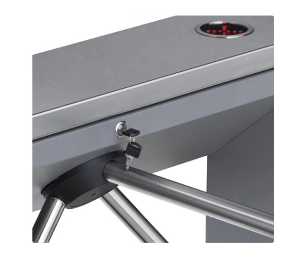 PERCo-TTD-03.2G турникет тумбовый эл/мех, для эксплуатации внутри помещений, темно-серый цвет PERCo