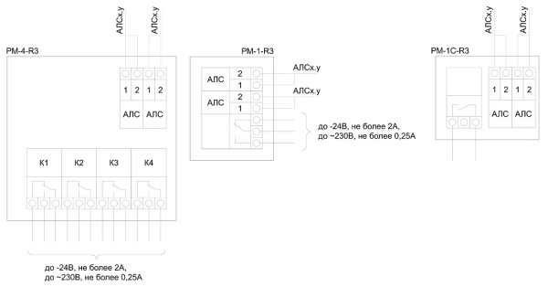 РМ-1-R3 адресный релейный модуль (40 шт/уп) Рубеж 