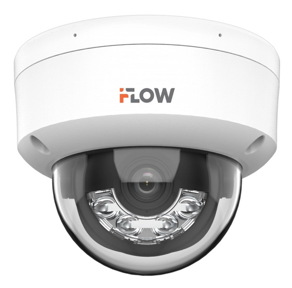 F-IC-1422CM(2.8mm) (Аналог DS-I252M(B)(2.8 mm)) 2Мп уличная купольная IP-камера с гибридной Smart-подсветкой и встроенным микрофоном iFlow
