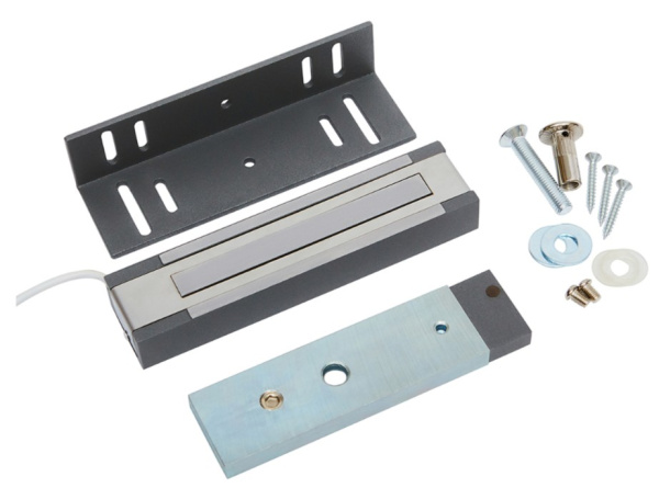 ML-200K-3 Premium Grey с уголком (серый) Замок электромагнитный ACCORDTEC