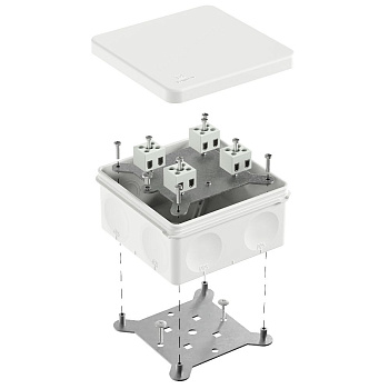 60-0300-9003-FR2.5-8 коробка огнестойкая для о/п двухкомпонентная 60-0300-FR2.5-8 Е15-Е120 RAL9003 100х100х50 (14 шт/уп) Промрукав