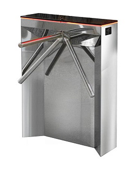 SA401 турникет полуавтоматический (антипаника) нержавеющая сталь + декоративный камень Сибирский Арсенал