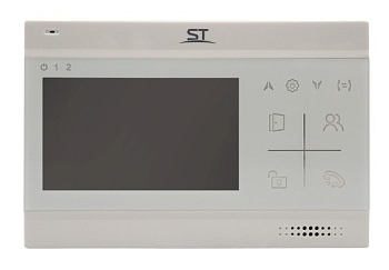 ST-M102/4 (S) БЕЛЫЙ (версия 2) монитор домофона Space Technology