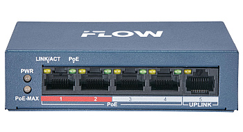 F-SW-EU205POE-V/L коммутатор L2 неуправляемый 4 порта iFlow