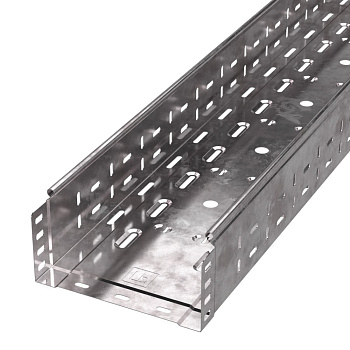 PR16.2302 лоток перфорированный Стандарт 200х100х3000 (1,0 мм) (6 м/уп) Промрукав