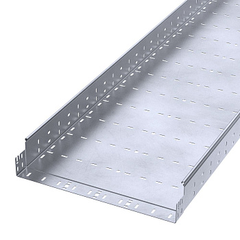 PR16.13463 лоток перфорированный Профи INOX (AISI 316) 500х100х3000 (2,0 мм) (6 м/уп) Промрукав