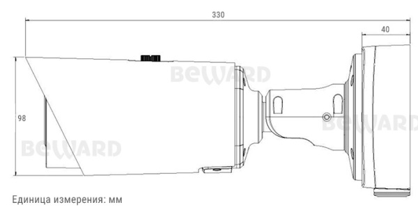 SV3218RBZ уличная всепогодная IP-камера видеонаблюдения Beward