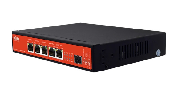 WI-PS306GF-UPS v4 неуправляемый с функцией UPS, 5 PoE GE + 1 SFP, RS485, Wi-Tek
