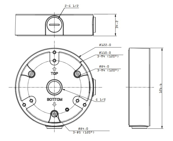RVi-MB4 монтажная коробка