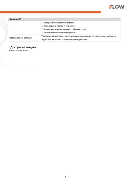 F-SW-EM426POE-VM коммутатор L2, Смарт-управляемый, 24 порта 10/100M RJ45 PoE iFlow