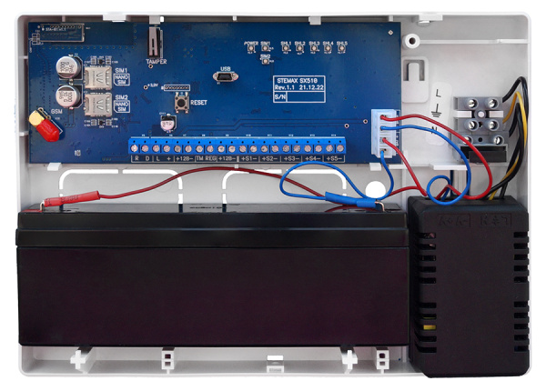 STEMAX SX510 контроллер охранного мониторинга с поддержкой сетей сотовой связи поколения 2.5G