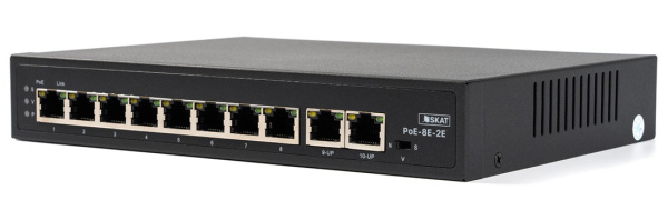 SKAT PoE-8E-2Е неуправляемый коммутатор