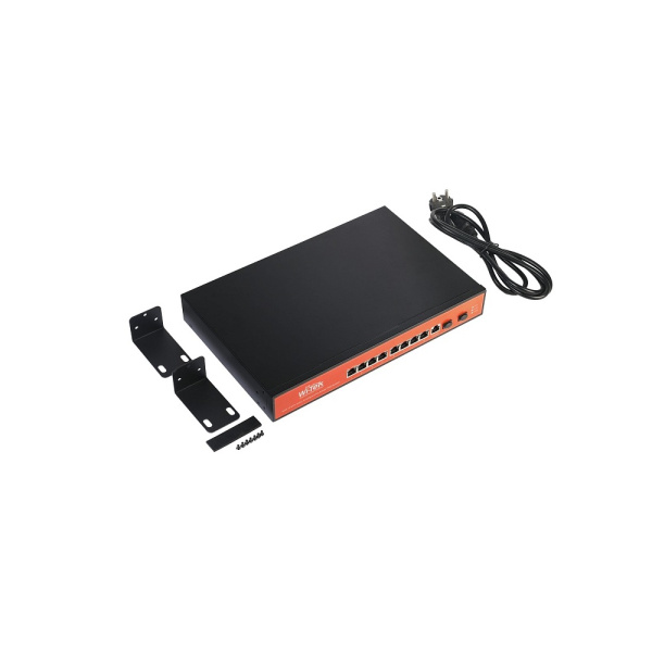 WI-PMS310GF-UPS v2 коммутатор управляемый L2 с функцией UPS,подзарядка от солн.панели 8PoE+2хSFP, SNMP, Wi-Tek