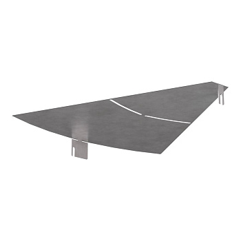 PR16.1010 Крышка угла горизонтального изменяемого 0-45 градусов Стандарт 600 Промрукав