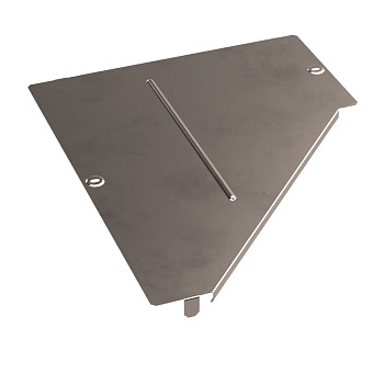 PR16.5652 Крышка переходника левого Стандарт INOX (AISI 409) 500х200 Промрукав