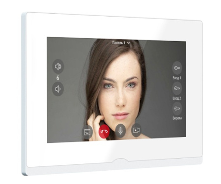 IMPULSE 7 IP WIFI WHITE (ver.4050) IP видеодомофон с сенсорным дисплеем 7" NOVIcam