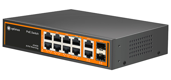 U1I-8G2b/2G/2S неуправляемый PoE-коммутатор Optimus
